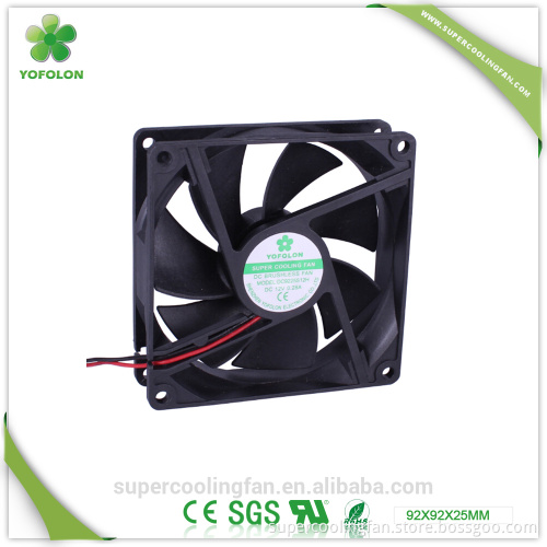 92x92x25mm 12V/24V Factory supply dc axial cooling fan